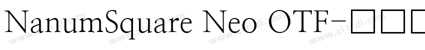 NanumSquare Neo OTF字体转换